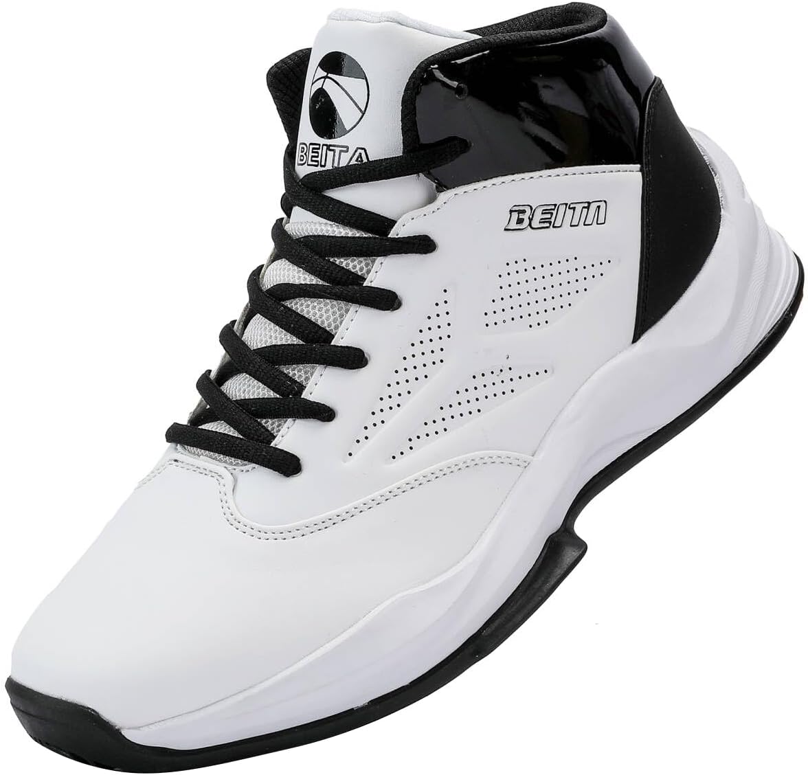 

Мужские кроссовки для баскетбола Beita High Upper, дышащие спортивные обувь с антискользящей подошвой, белый