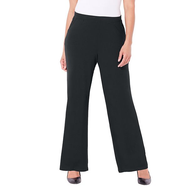 

Женские брюки plus size petite anywear wide leg Catherines, Black
