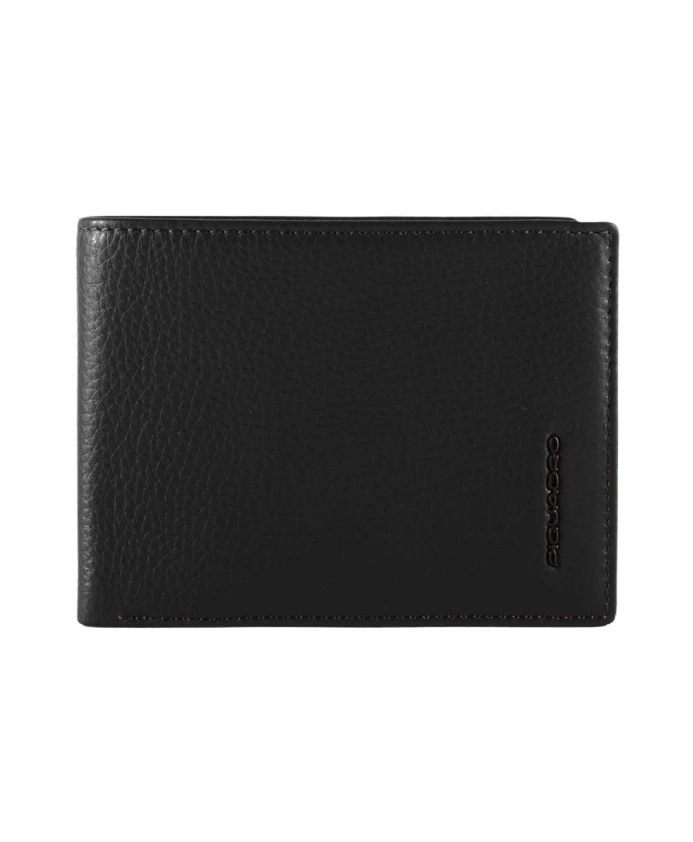 

Мужской кошелек с отделением для монет и блокировкой RFID. Piquadro, черный