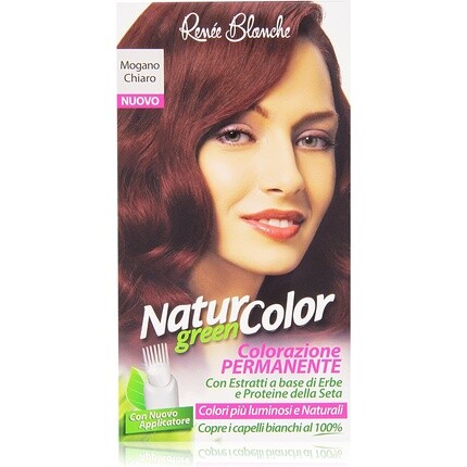 

Натуральная стойкая краска для волос Natur Color Green Light Mahogany Renee' Blanche S.R.L