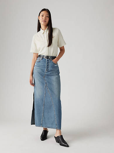 

Длинная юбка Icon Levi's, цвет Verified Vintage Ski - Medium Wash