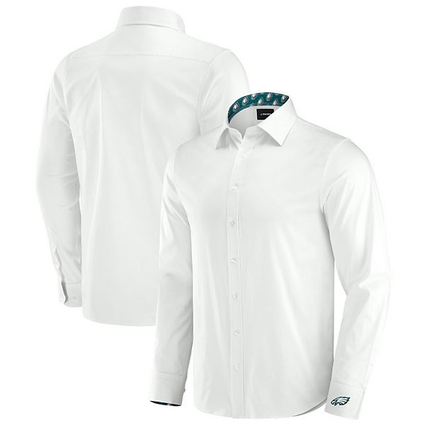 

Мужская белая рубашка j palmer philadelphia eagles man-in-motion с длинным рукавом Unbranded