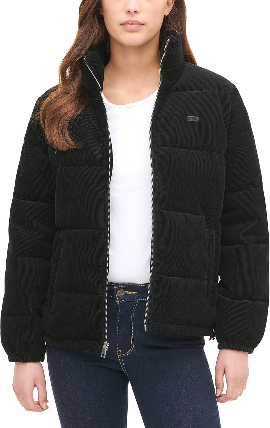 

Женская утепленная куртка Levi's Zoe из вельвета, черный