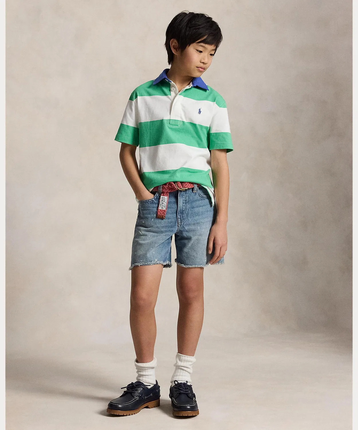 Футболка поло с коротким рукавом, хлопок, Ralph Lauren, мультиколор — фото 4