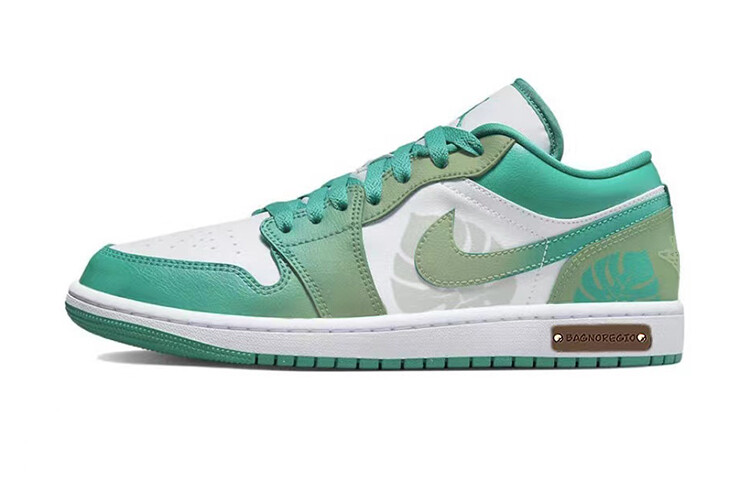 

Jordan Air Jordan 1 винтажные баскетбольные кроссовки женские, White/Green