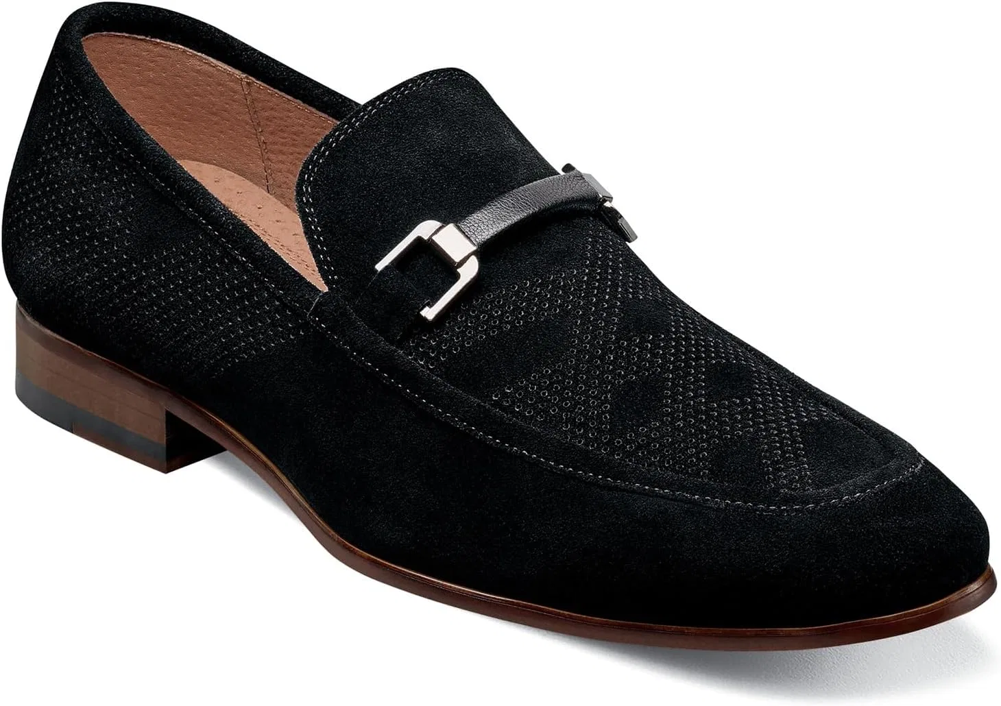 Лоферы Stacy Adams Wydell Moc Toe Bit Slip-On, Black — фото 2