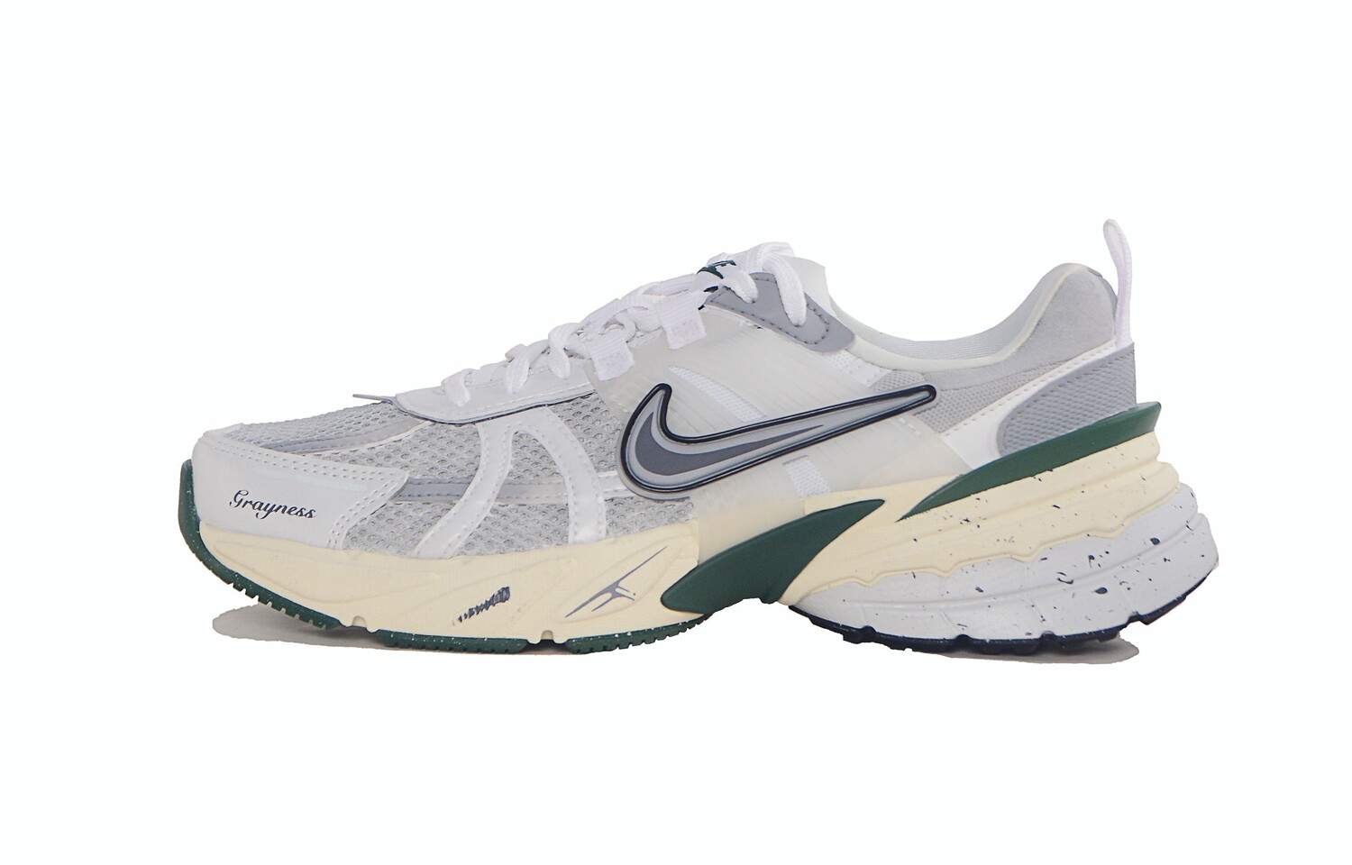 

Кастомизированные кроссовки Nike V2K Run Unisex, светло-серый