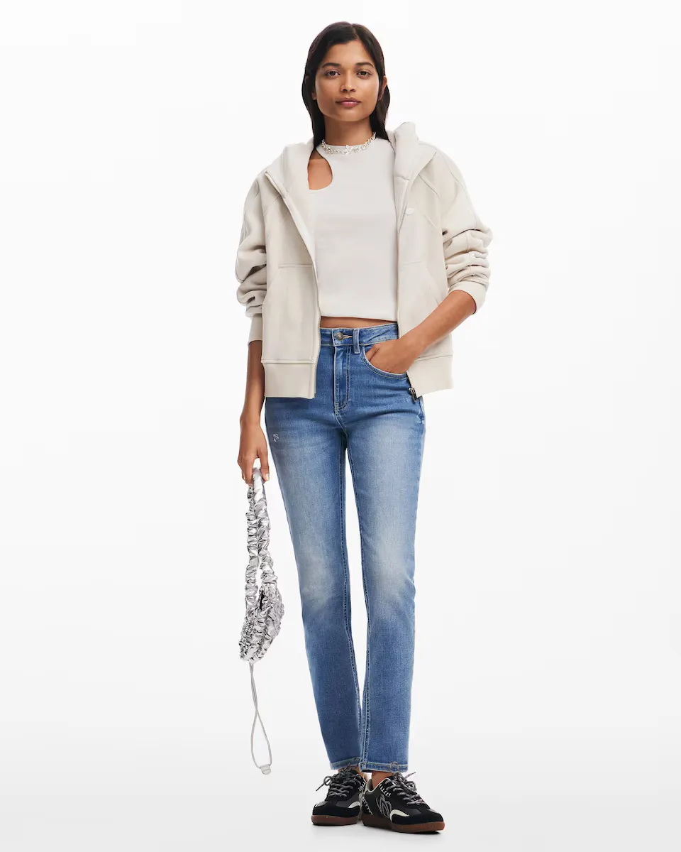 

Однотонные женские джинсы скинни скинни Desigual, синий
