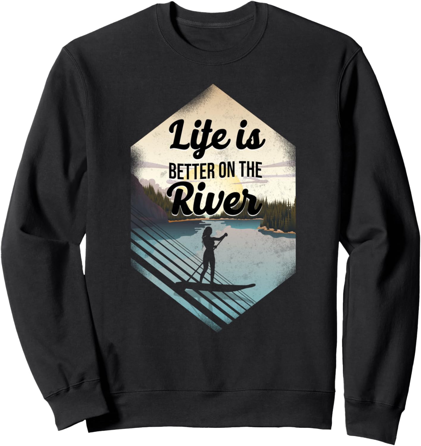 

Толстовка с надписью SUP Paddle Board Life Is Better On The River Girl, черная Stand Up Paddle Board Hd0, Черный, Толстовка с надписью SUP Paddle Board Life Is Better On The River Girl, черная Stand Up Paddle Board Hd0