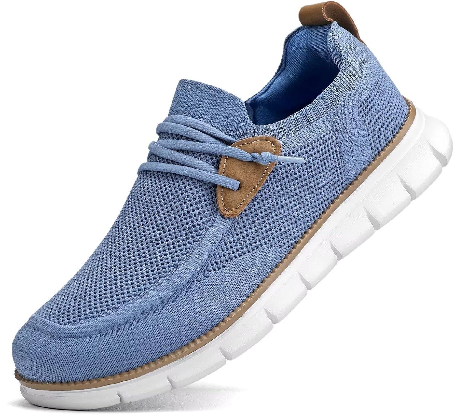 

Мужские повседневные лоферы с мягкой подошвой, обувь слипоны, модные прогулочные кроссовки, деловые оксфорды, рабочая легкая обувь, мягкая подошва, zapatos Wrezatro, светло-голубой