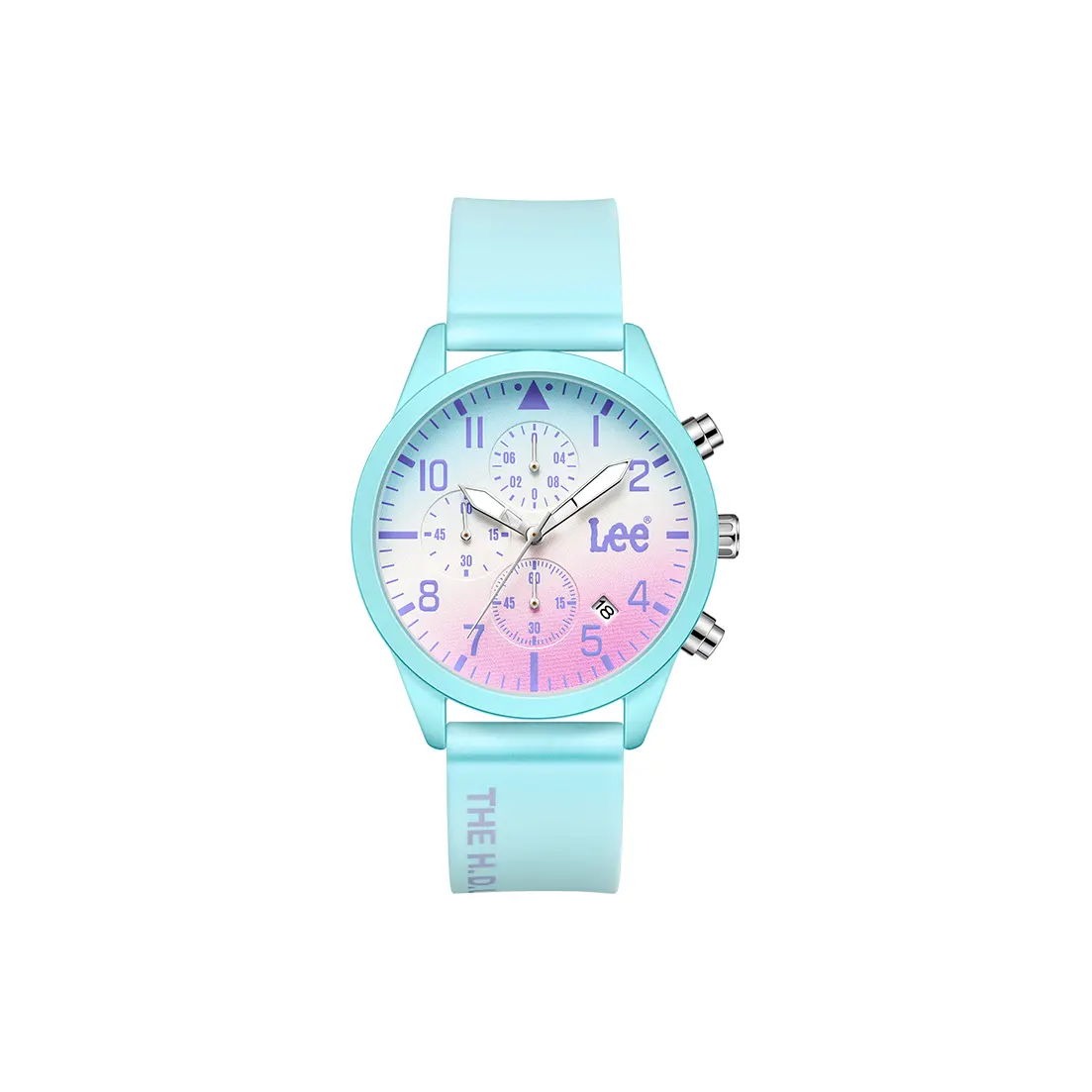 

Часы Shiny Colors Collection кварцевый механизм силиконовый ремешок разноцветный циферблат женские часы Lee