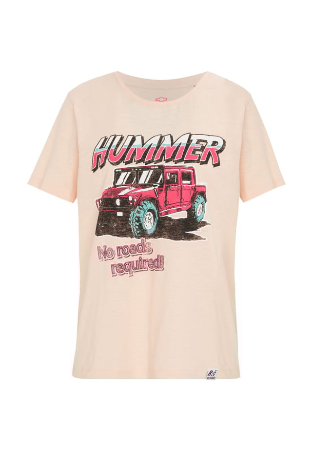 

Футболка дороги не нужны hummer с крутым принтом Re:Covered, розовый