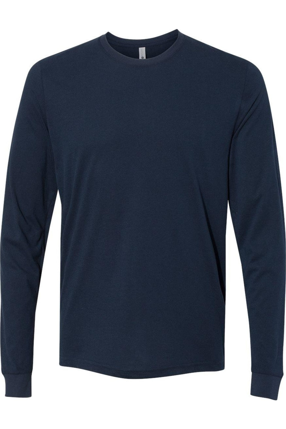 

Футболка унисекс из замши с длинным рукавом Next Level, цвет midnight navy