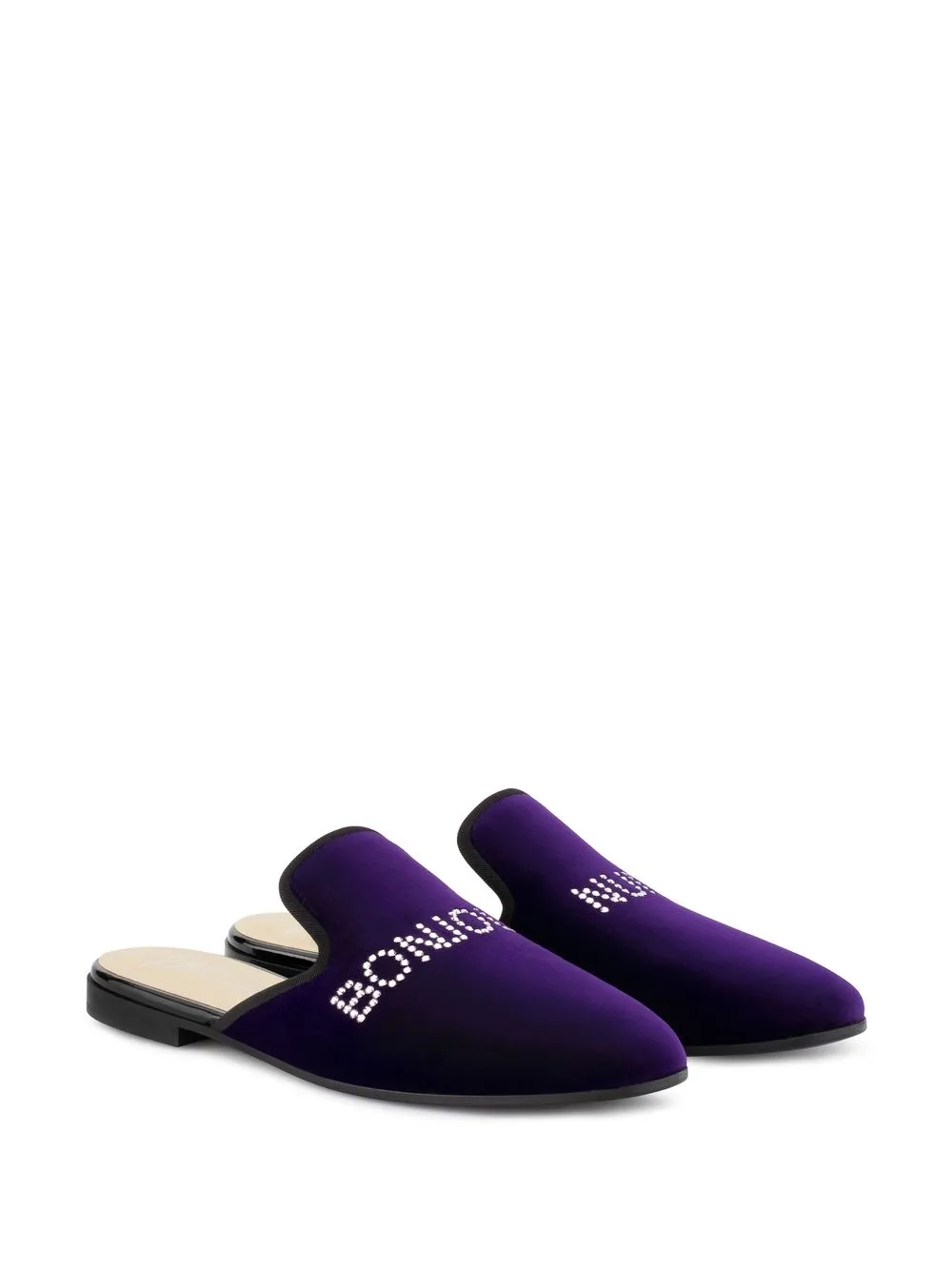 Бархатные лоферы Bonjour Nuit Giuseppe Zanotti, фиолетовый — фото 2