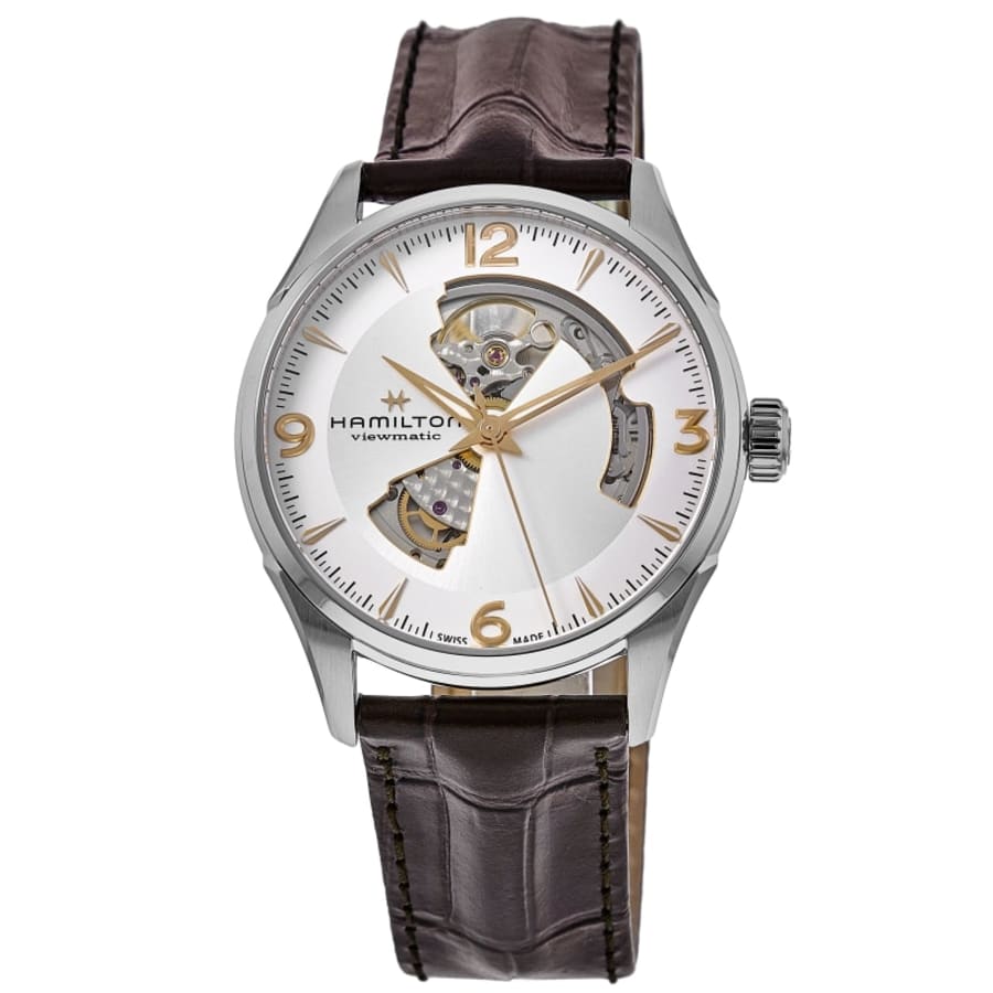 

Hamilton Jazzmaster Open Heart Auto мужские часы H32705551, серебряный