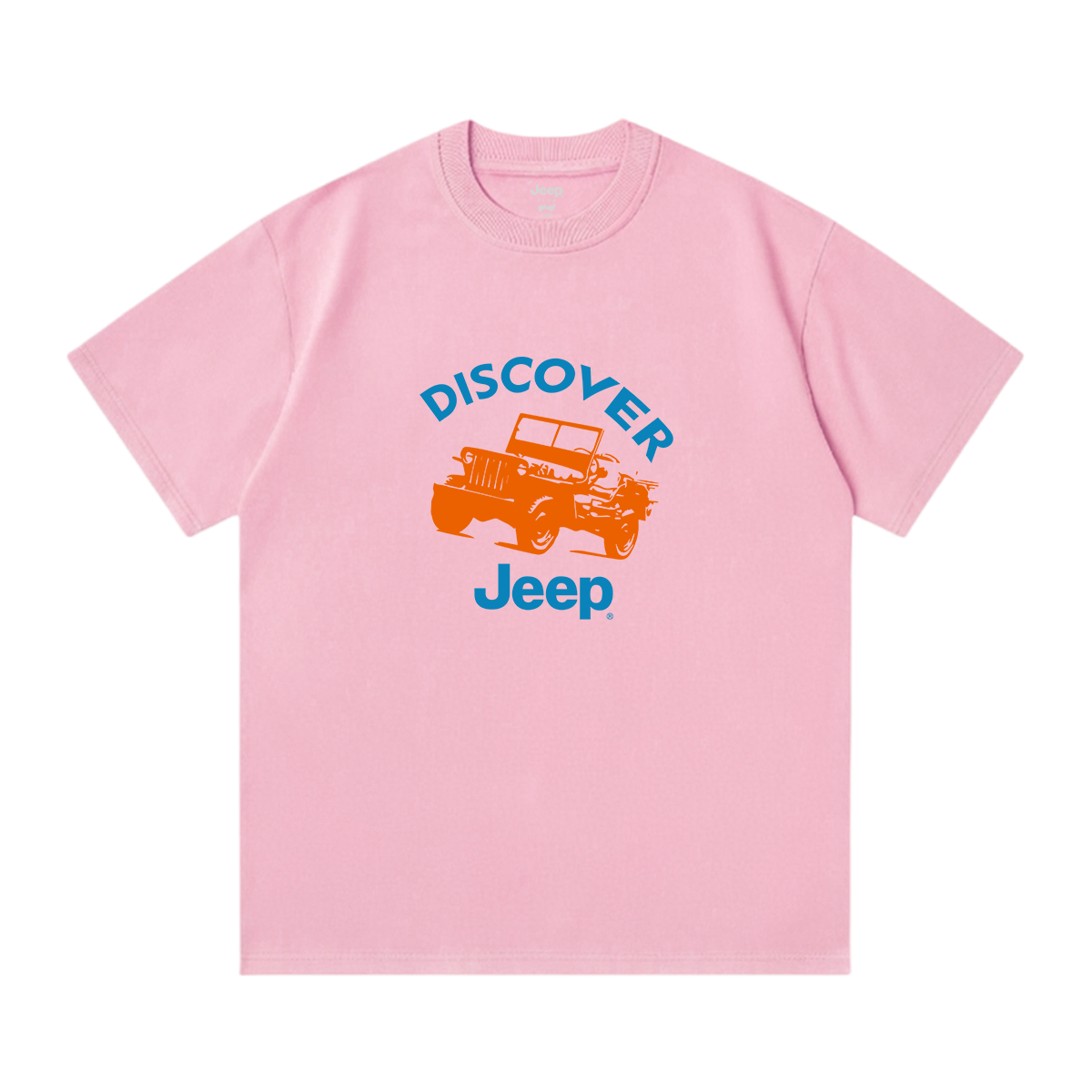 

Футболка с круглым вырезом для школьников Jeep, sky розовый