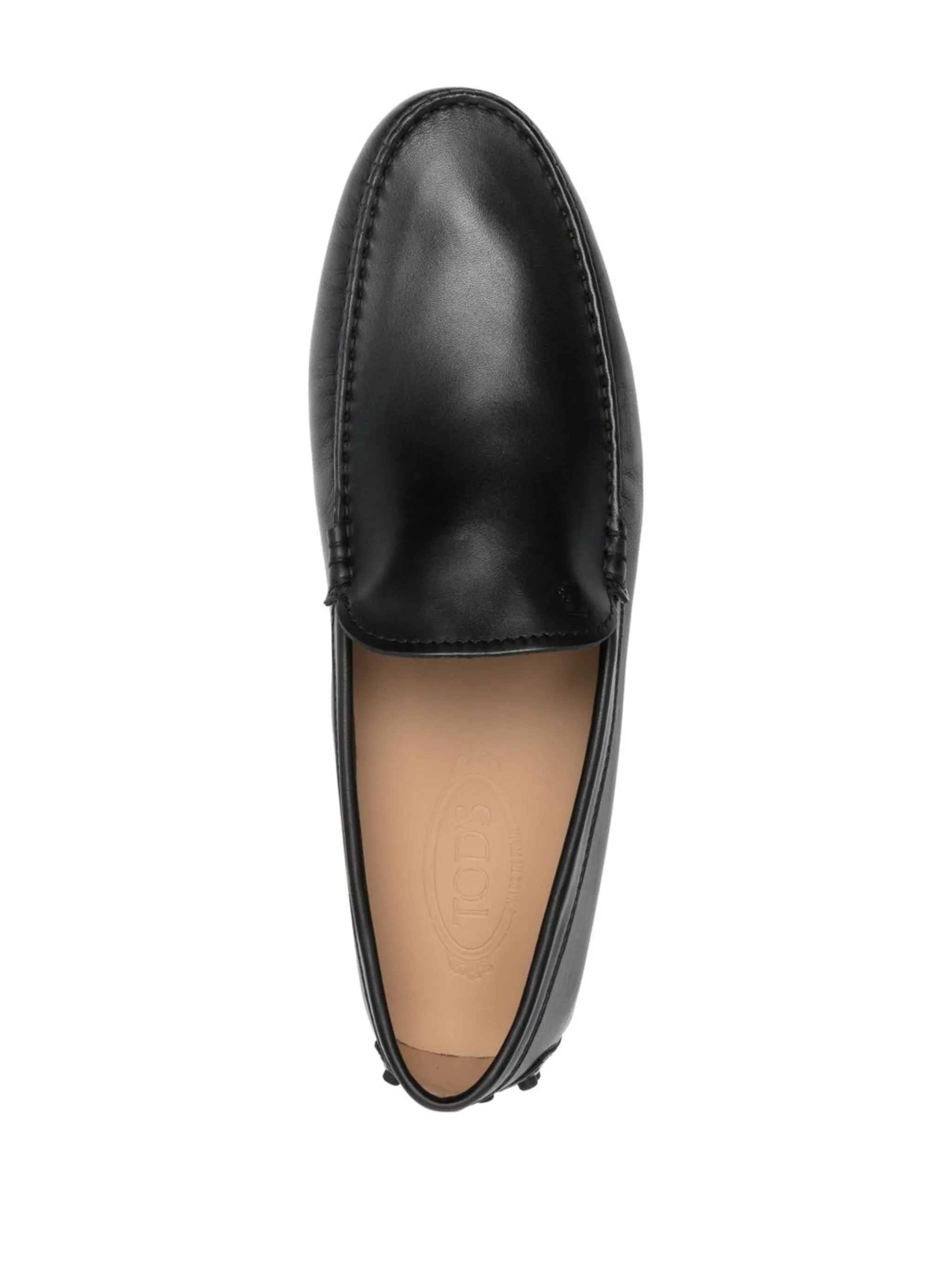 Кожаные мокасины без застежки Tod'S, черный — фото 4