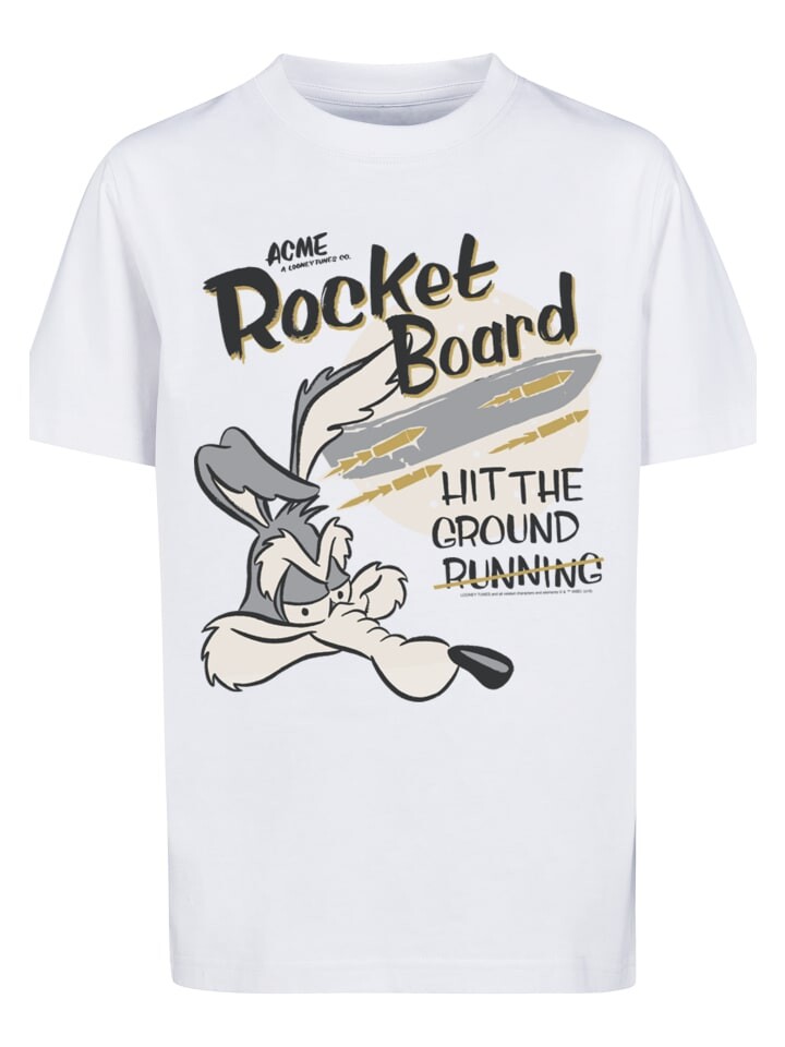 

Футболка F4NT4STIC Looney Tunes Wile E Rocket Board Cartoon, белый