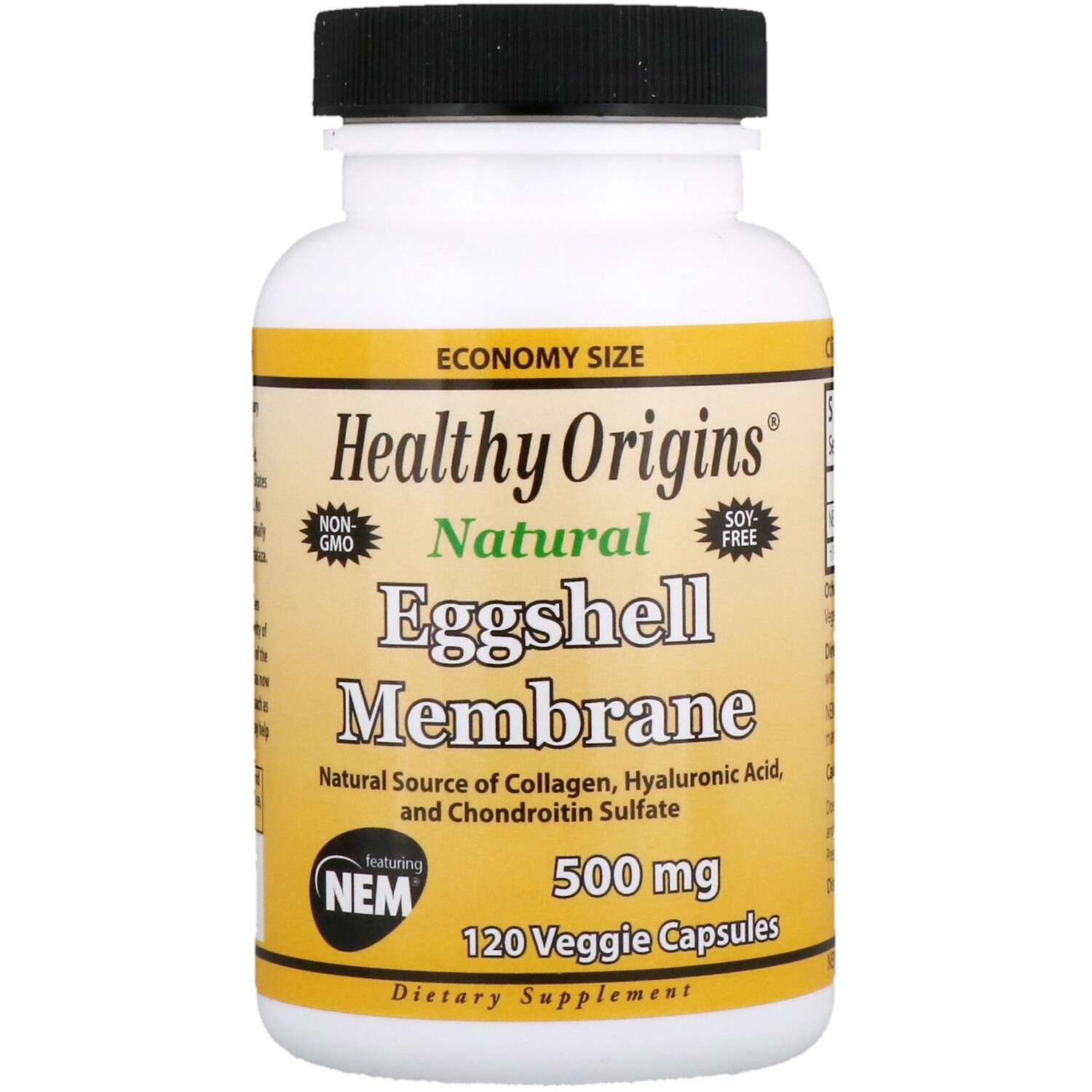 

Healthy Origins Мембрана яичной скорлупы 500 мг 120 вегетарианских капсул