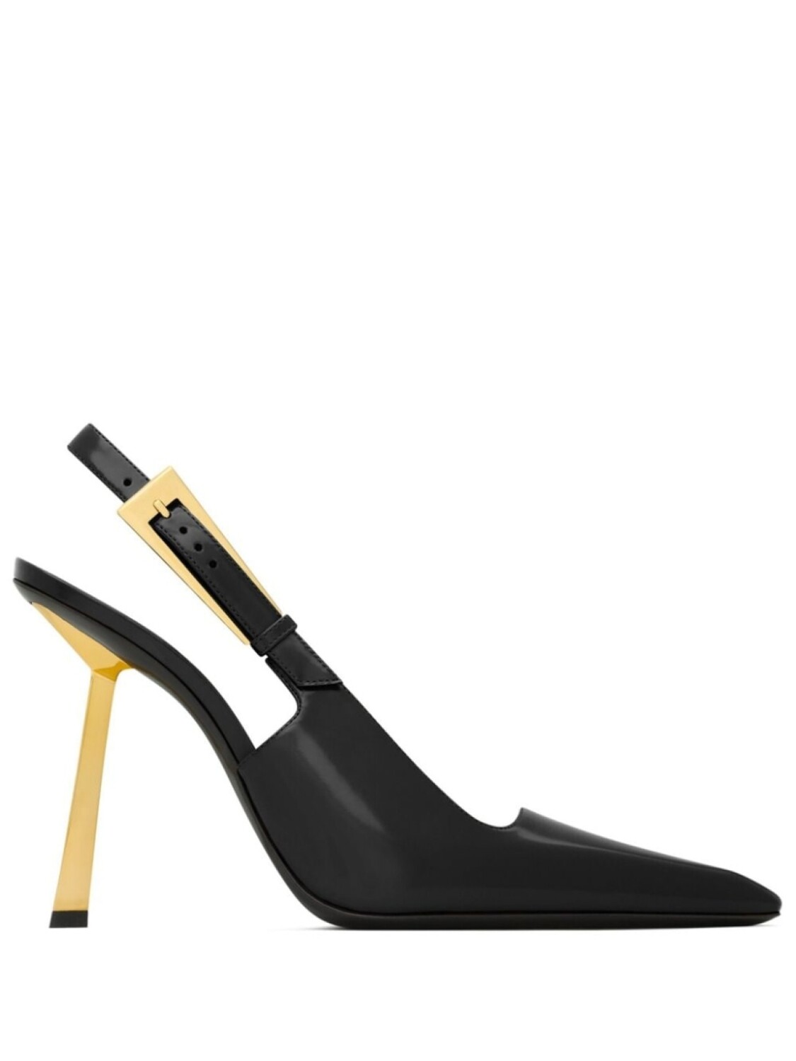 

Saint Laurent туфли Lee 110 с ремешком на пятке, черный