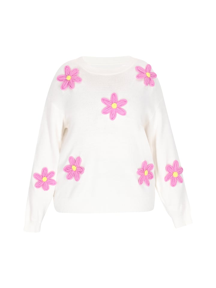 

Женский свитер больших размеров белого цвета myMo