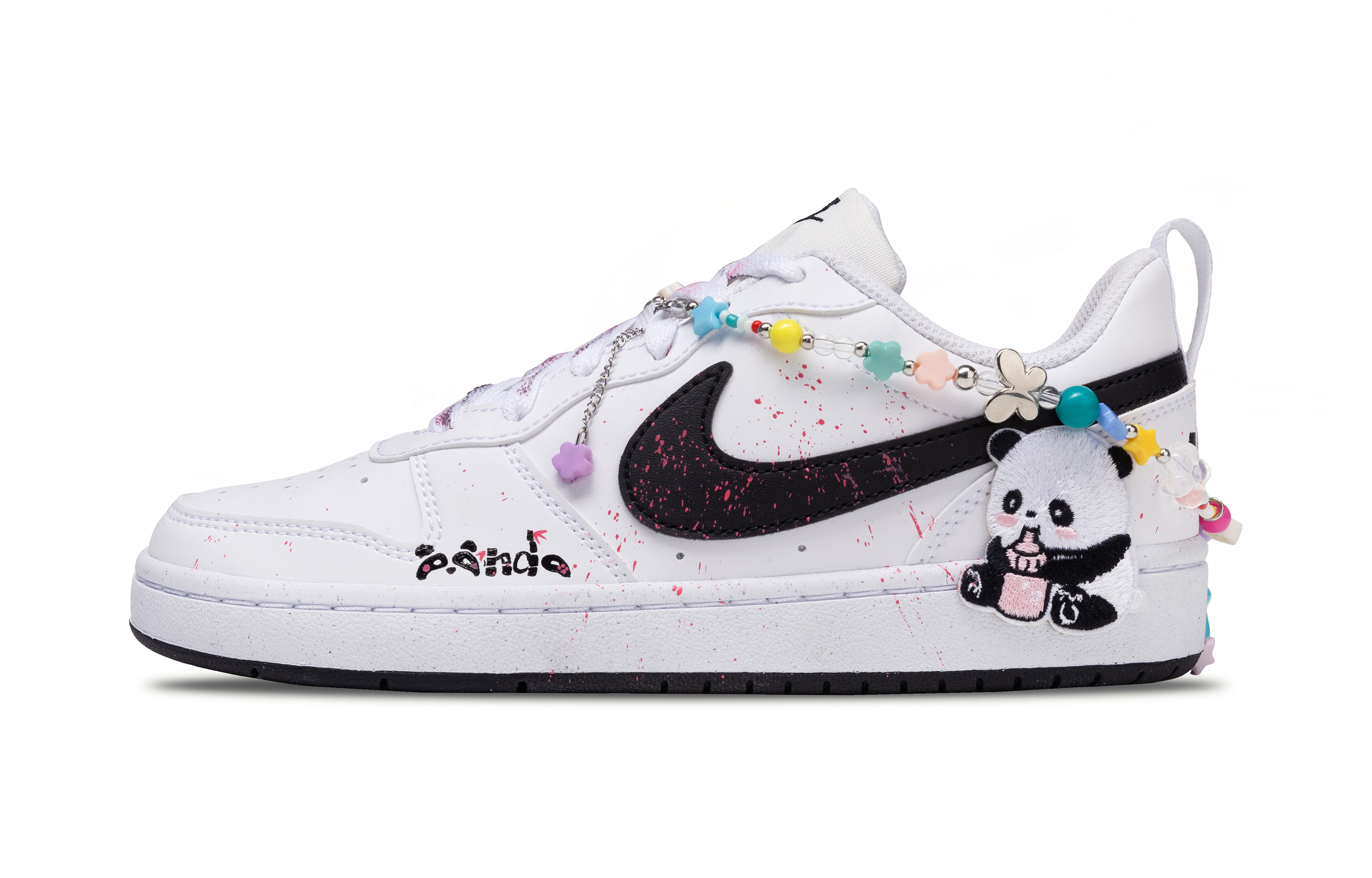 

Кроссовки для скейтбординга Court Borough Naive Panda подростковые Nike, белый