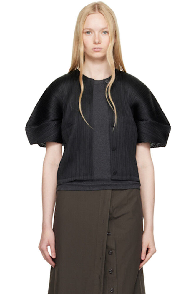 

Черный кардиган Monthly Colors April PLEATS PLEASE ISSEY MIYAKE