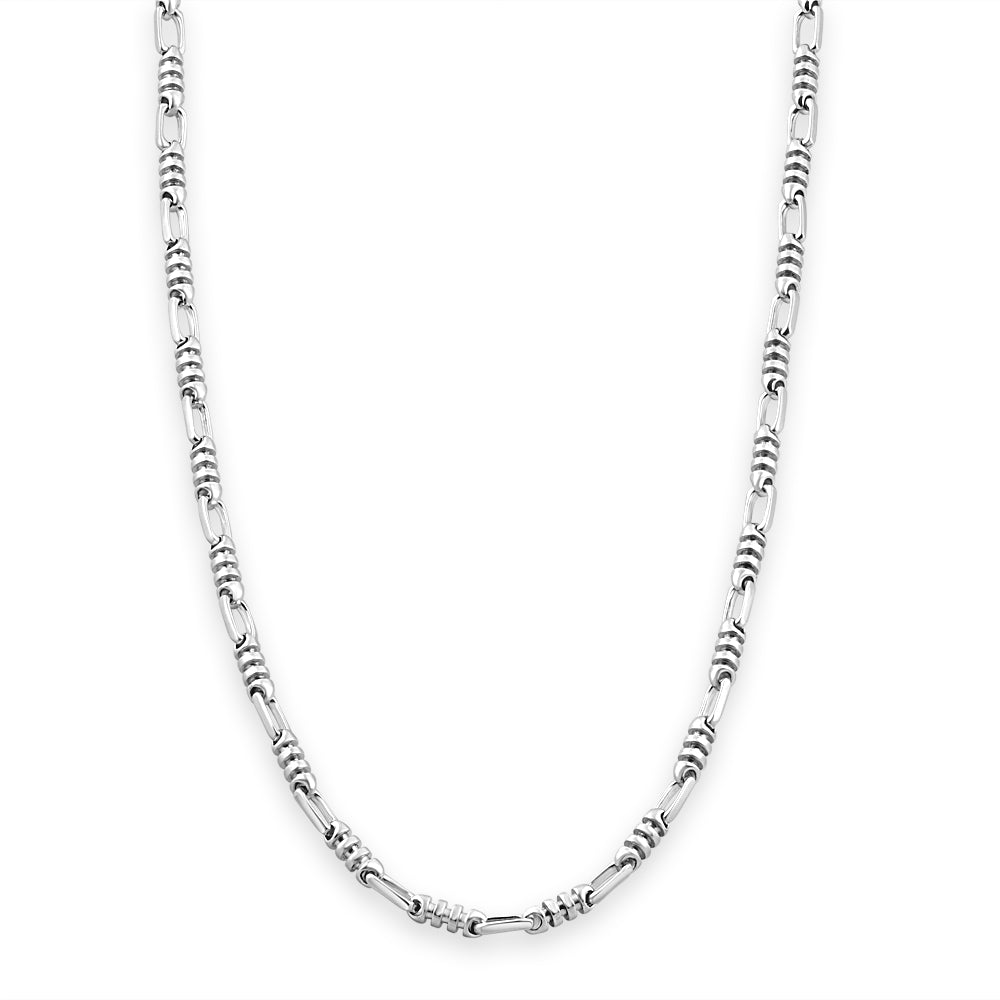 

Мужской браслет из 14-каратного золота (12 грамм) или платины (20 грамм) 3,5 мм, 8,5 дюйма Pompeii2, 14K White Gold