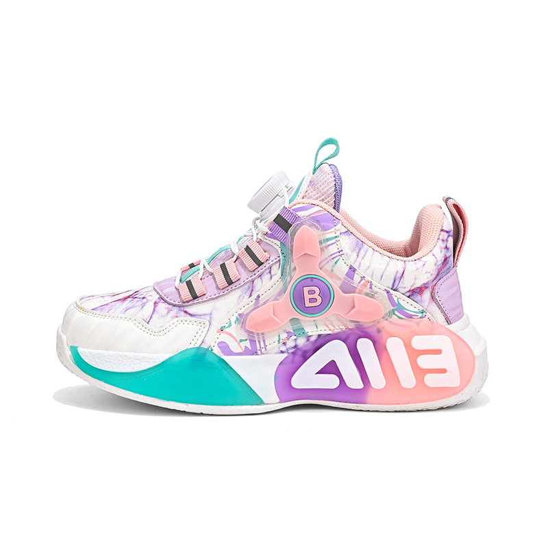 

Противоскользящие и износостойкие дышащие низкие баскетбольные кроссовки для детей KINDDOG, розовый