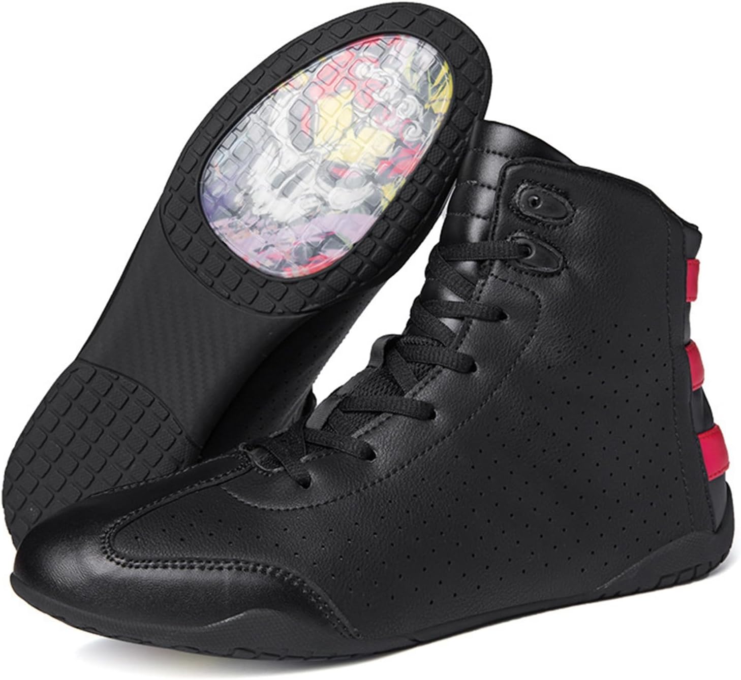 

Мужские боксерские туфли, кожаные удобные дышащие женские борцовские туфли, повседневные легкие тренировочные унисекс кроссовки для бодибилдинга, для боевых искусств/тяжелой атлетики Wcxty, черный