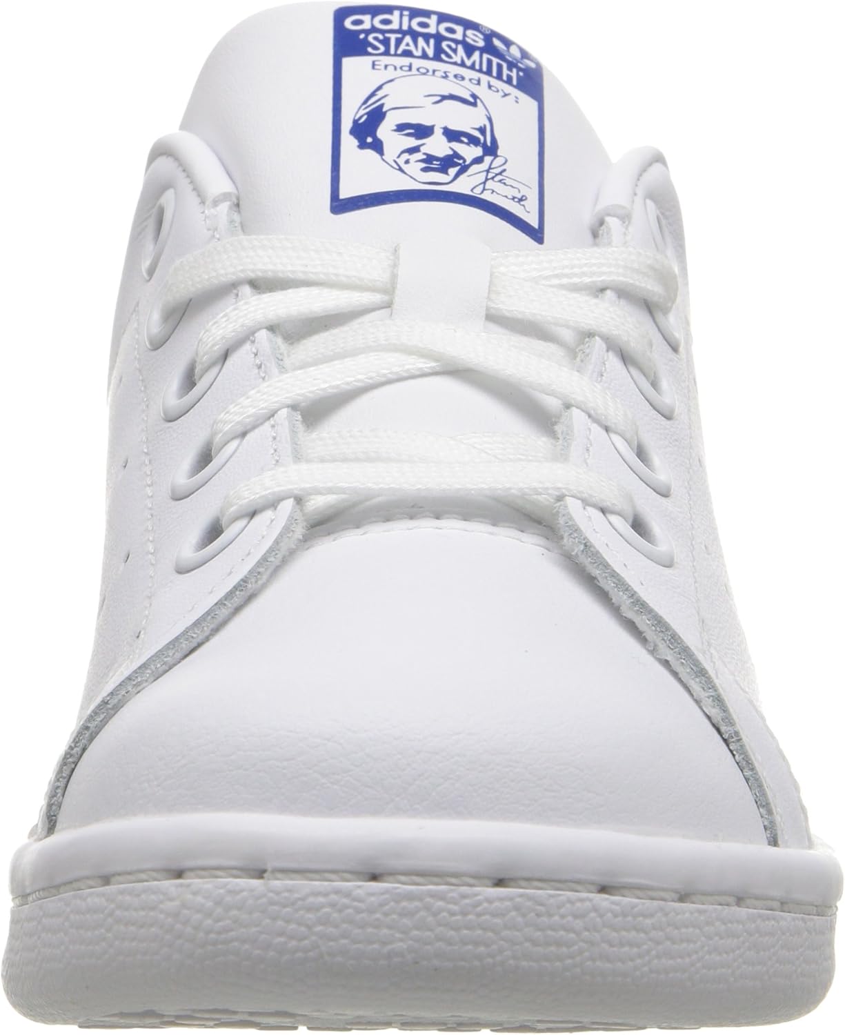Кроссовки adidas Originals Infant Stan Smith Cloudfoam для малышей, белый/голубой — фото 2
