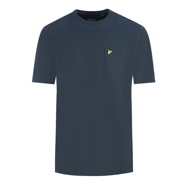 

Футболка из пике Sandwash темно-синяя Lyle & Scott, синий