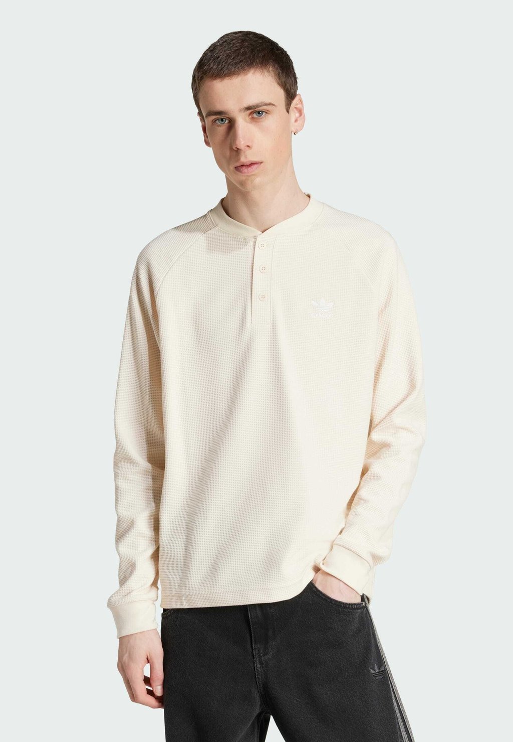 

Лонгслив TREFOIL ESSENTIALS TEE Adidas Originals, кремовый
