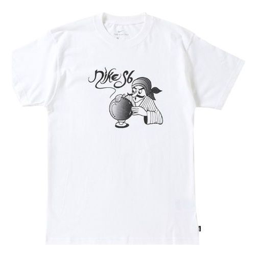 

Футболка sb printing skateboard short sleeve white Nike, белый