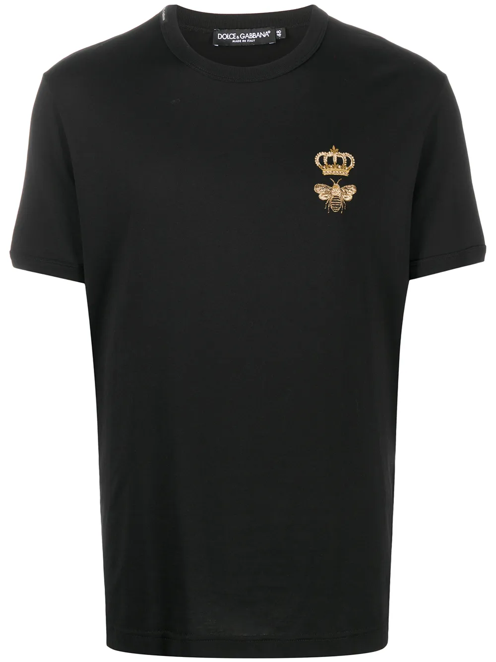 

Футболка с вышивкой DOLCE & GABBANA, черный