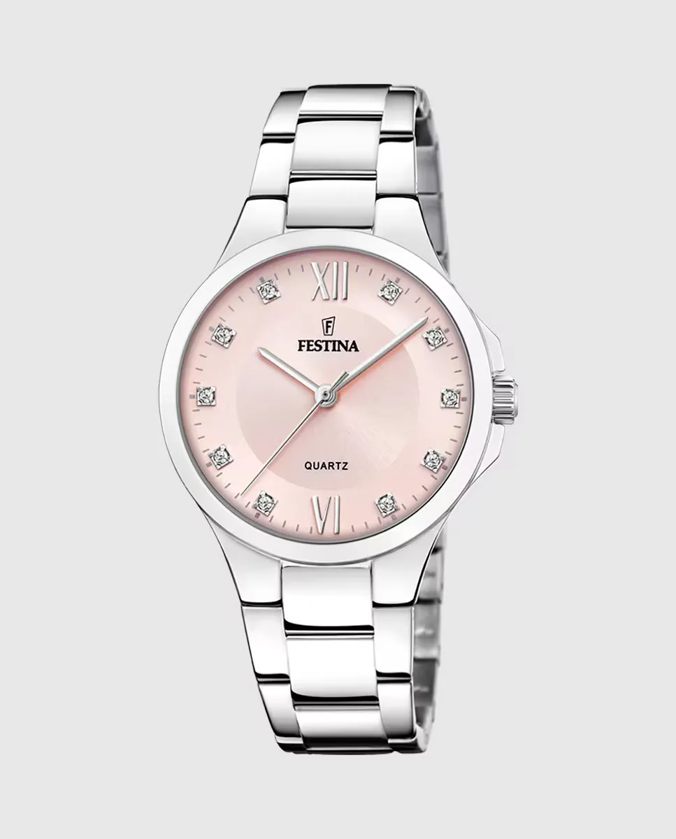 

Женские часы F20582/2 Mademoiselle из серебристой стали Festina, серебряный
