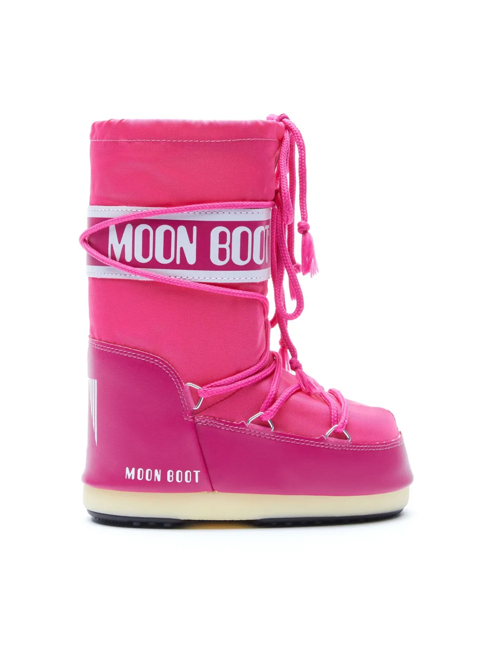 

Сапоги на шнуровке с логотипом Moon Boot Kids, розовый