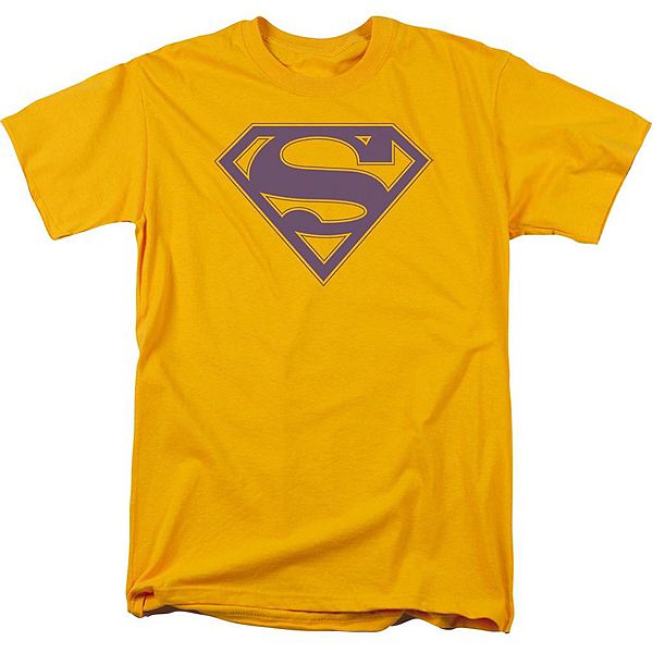 

Футболка с коротким рукавом Superman purple & gold shield Licensed Character