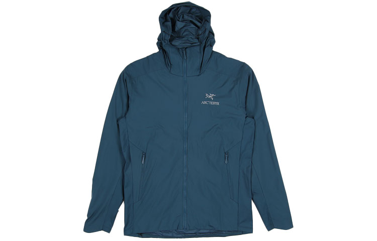 Ветровка мужская Arcteryx ATOM SL водонепроницаемая, ветрозащитная и дышащая, цвет Polar White/Silk — фото 3