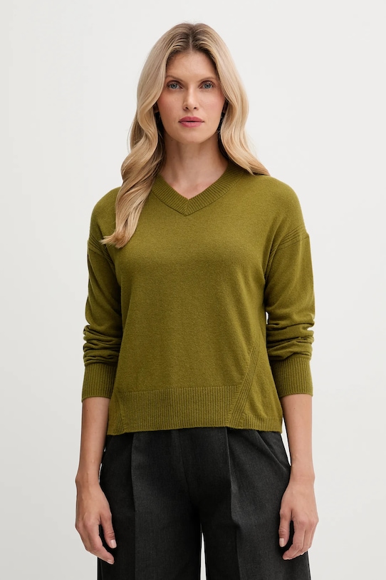 

Свитер из смесовой шерсти United Colors Of Benetton, зеленый