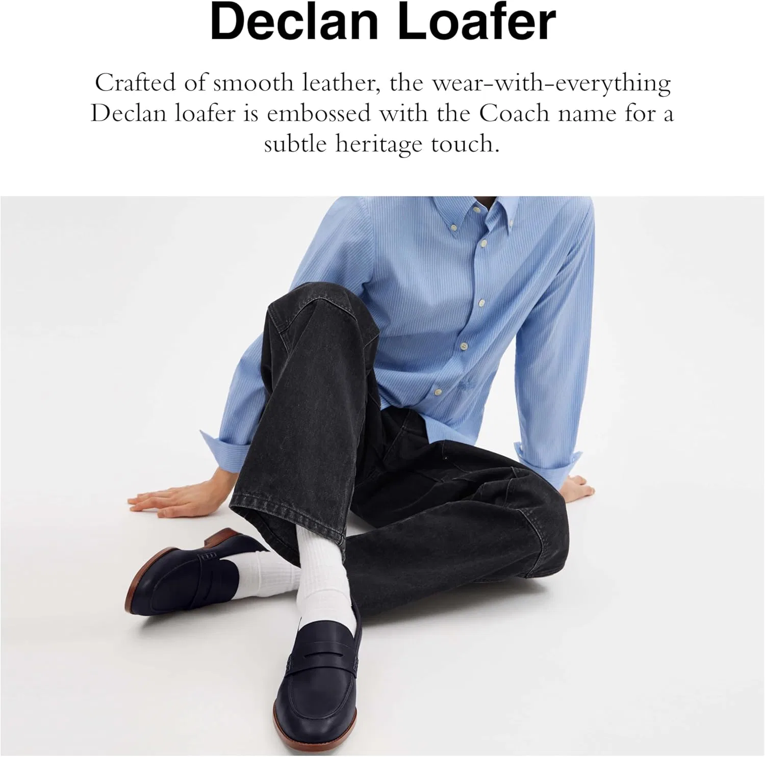Лоферы Coach Declan, темно-синий — фото 2
