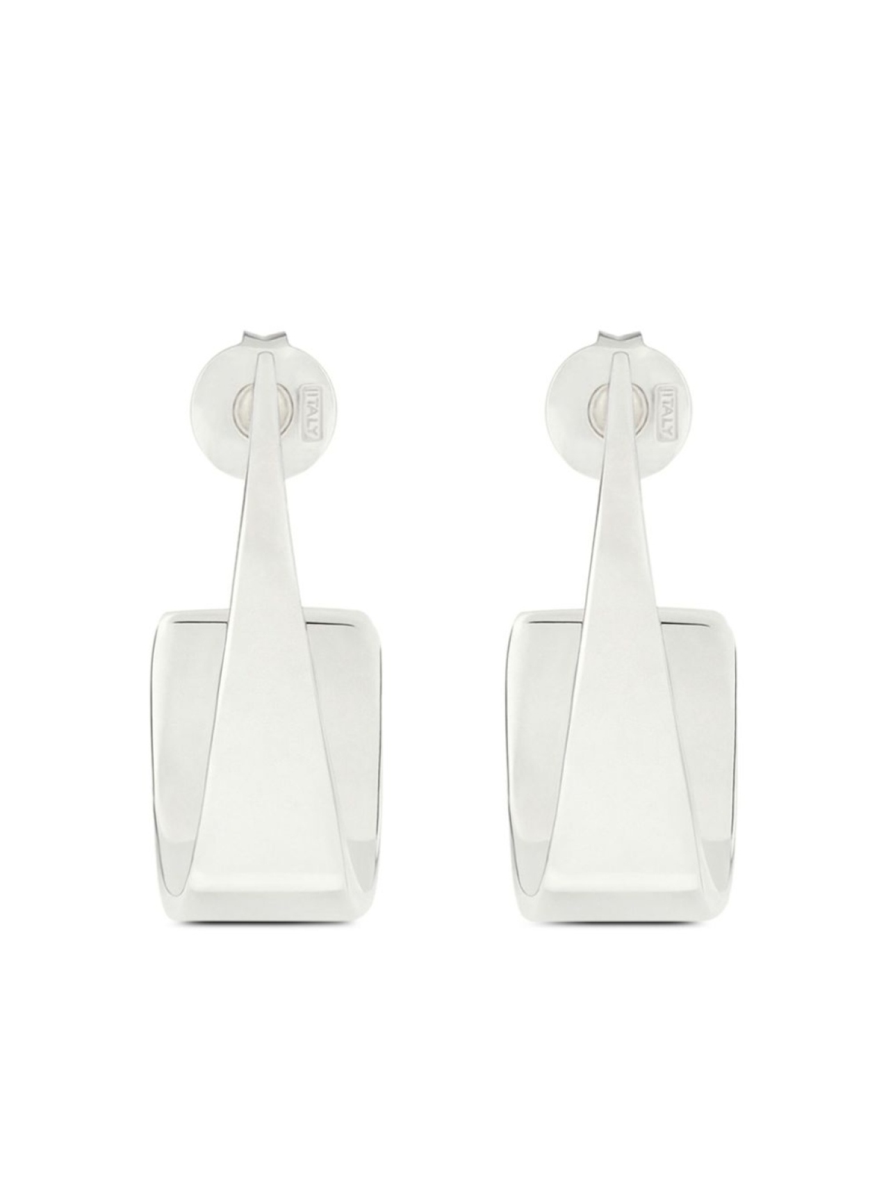 

Courrèges серьги One, серебристый