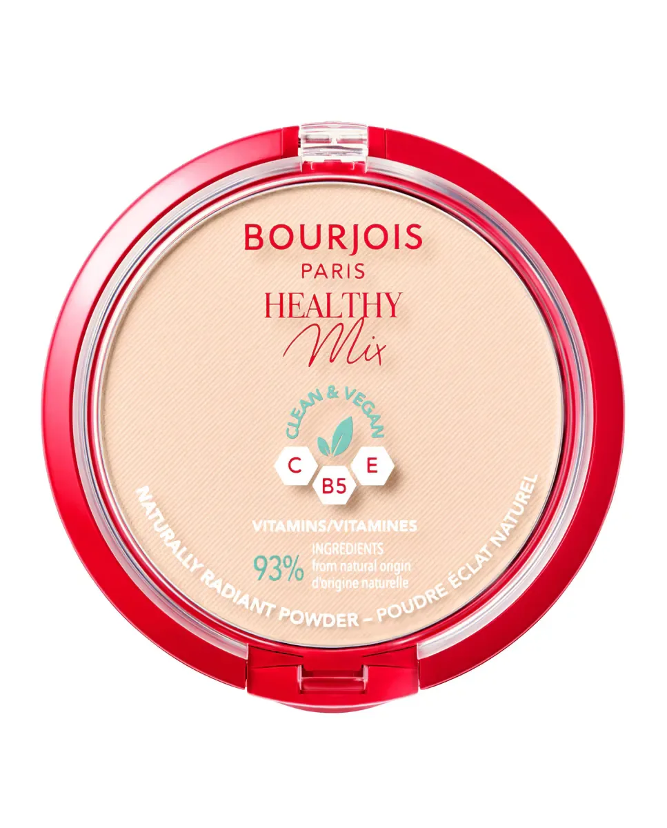 Компактная пудра Healthy Mix, пудра Bourjois, 01 Ivory