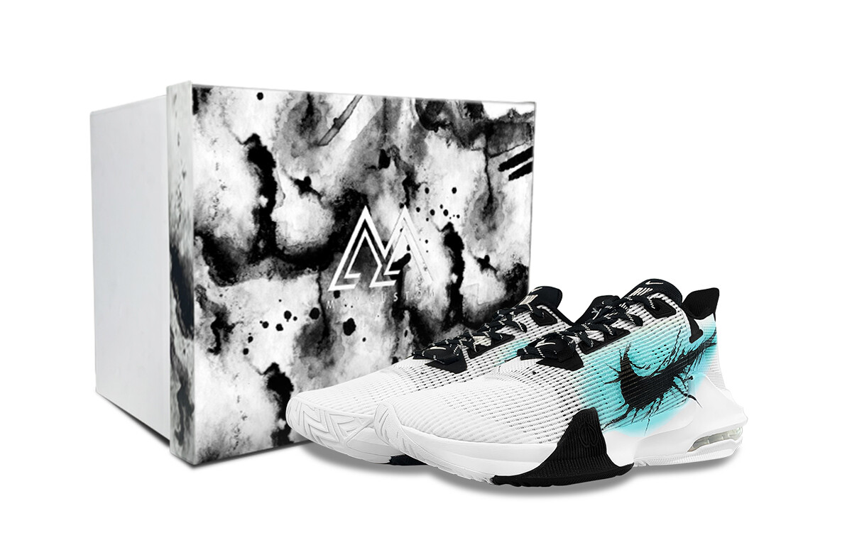 

Баскетбольные кроссовки Air Max Impact 3 мужские низкие синие/белые Nike