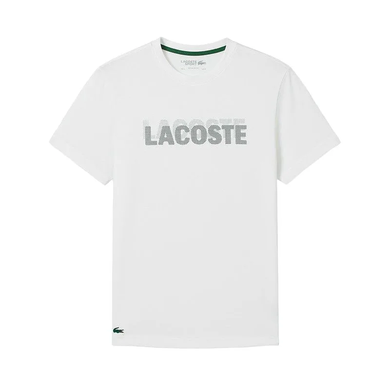 Футболка мужская с круглым вырезом умеренного прямого кроя LACOSTE, 737/White/Green