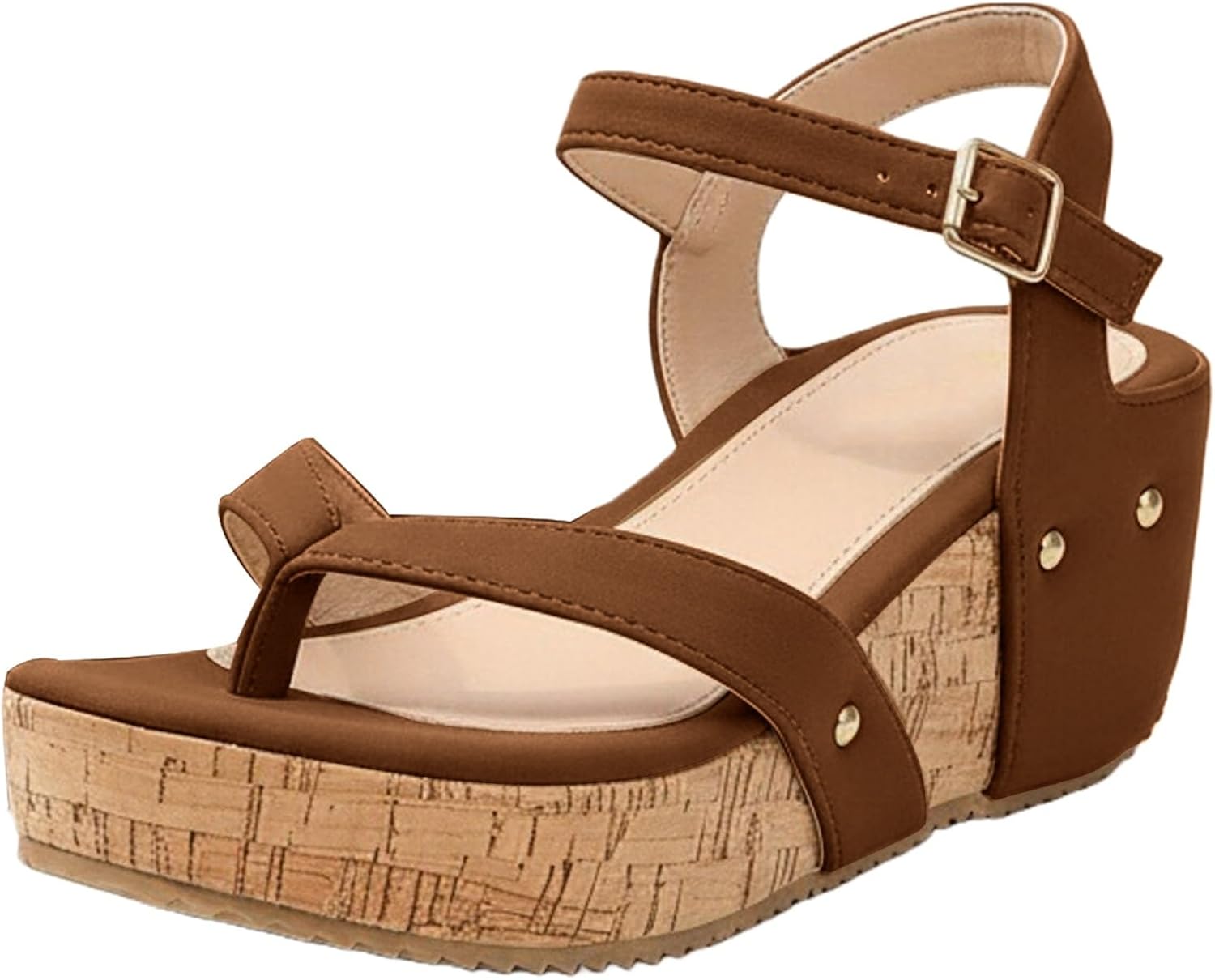 

Женские босоножки на платформе с открытым носком, летние туфли с регулируемым ремешком на щиколотке, винтажные повседневные босоножки с открытым носком, удобные женские летние римские сандалии, модные туфли с открытой пяткой Toumov, коричневый