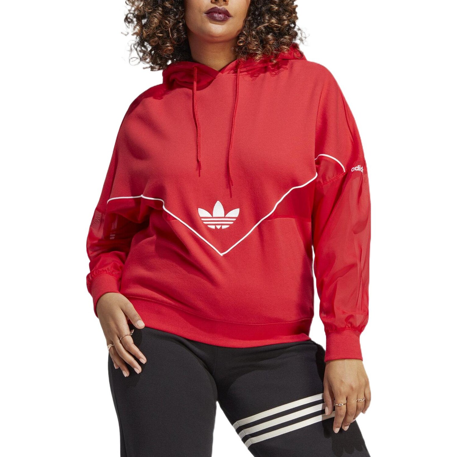 ADICOLOR Толстовка женская красная Adidas Originals — фото 2