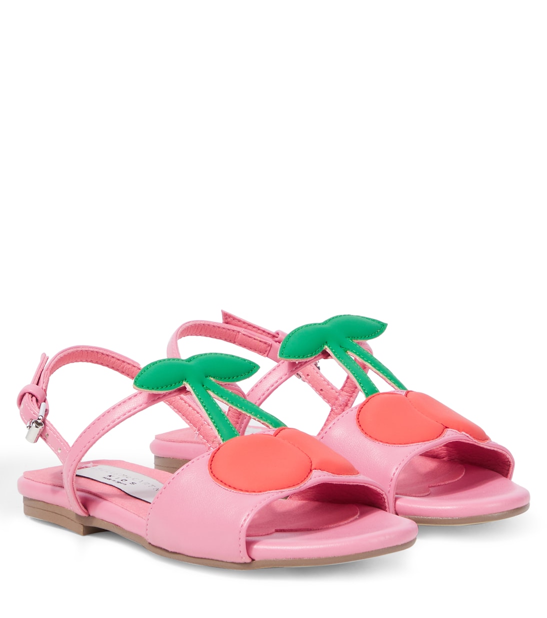 

Сандалии из искусственной кожи с аппликацией Stella McCartney Kids, розовый