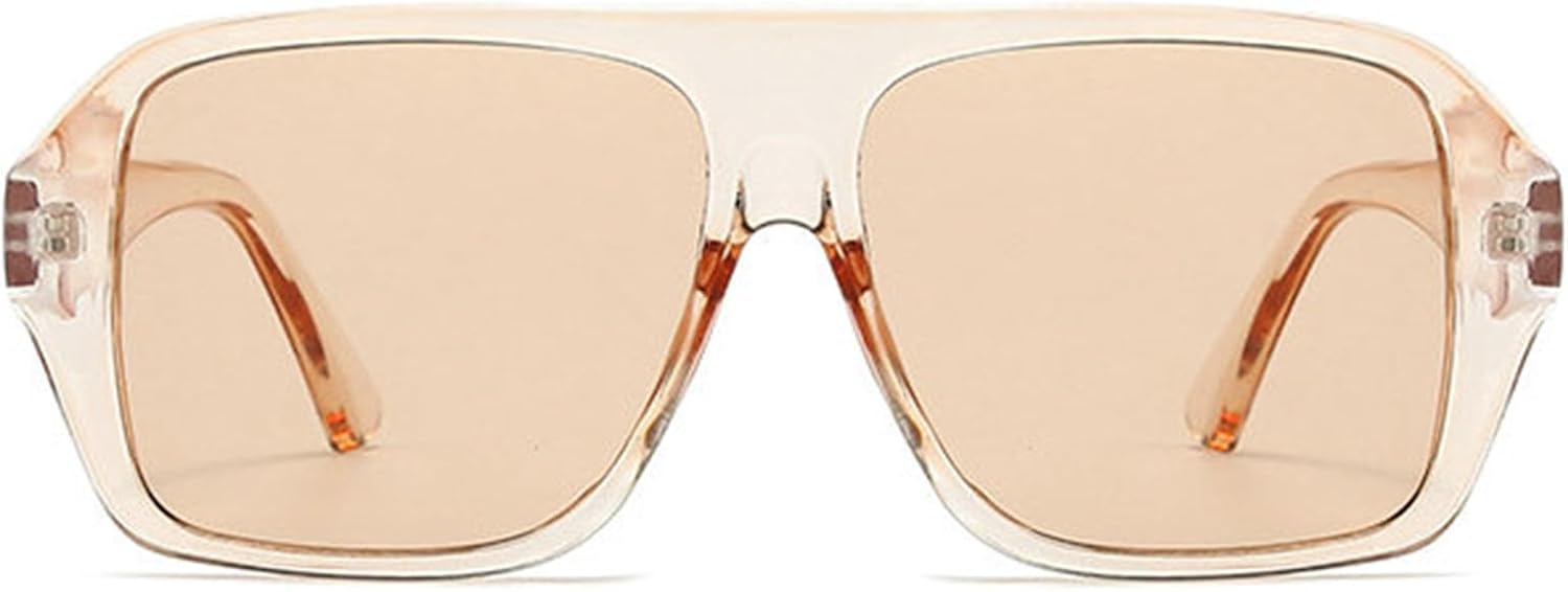 

Willochra Модные квадратные солнцезащитные очки с плоской верхней частью для женщин, очки-пилот для женщин и мужчин, модные прямоугольные солнцезащитные очки для активного отдыха, C5