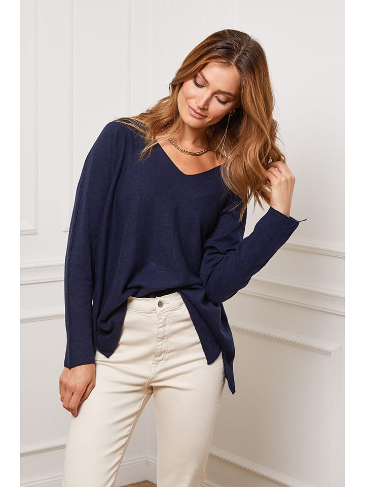 

Пуловер Joséfine, темно-синий